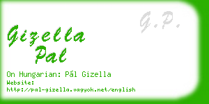 gizella pal business card