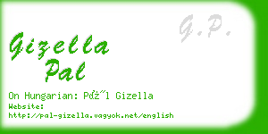 gizella pal business card